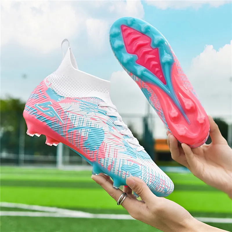 SIMBA'S PRIDE Soft Ground, Natural Ground Anti Slip Wear Resistant Long Studs And Short Studs Soccer Shoes Unisex-22