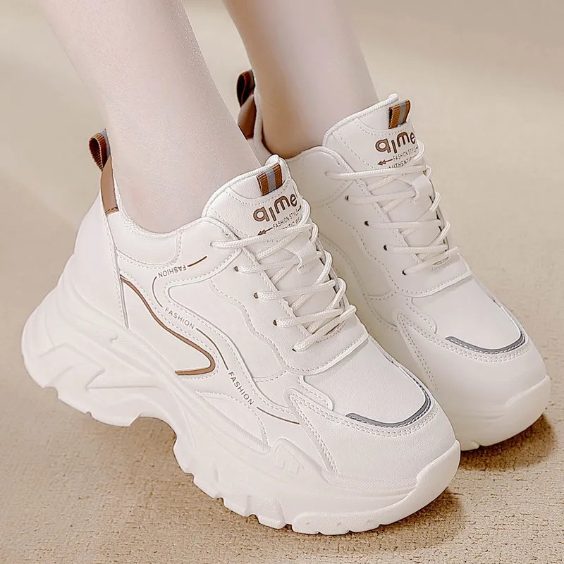 SIMBA'S PRIDE Abrasion Resistant Mid Top Chunky Sneakers Women's-5