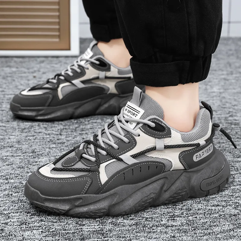 SIMBA'S PRIDE Abrasion Resistant Breathable Low Top Chunky Sneakers Men's-12