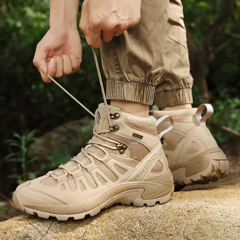 SIMBA'S PRIDE Wear resistant And Waterproof Low Top Hiking Shoes Men's-7
