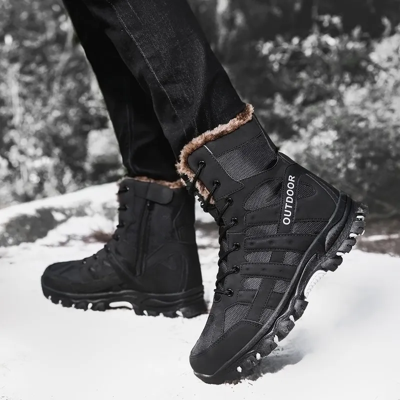 SIMBA'S PRIDE Fleece Lined Thermal Waterproof Snow Boots Men's-1