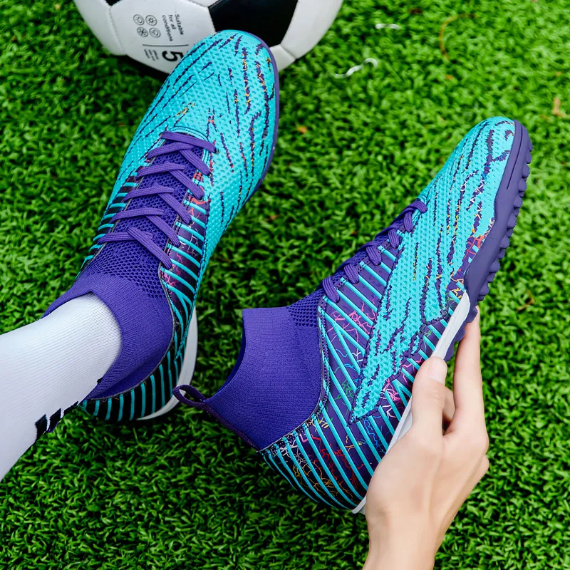SIMBA'S PRIDE AG Artificial Ground Soft Ground, Natural Ground Slip Resistant Soccer Shoes Unisex-13