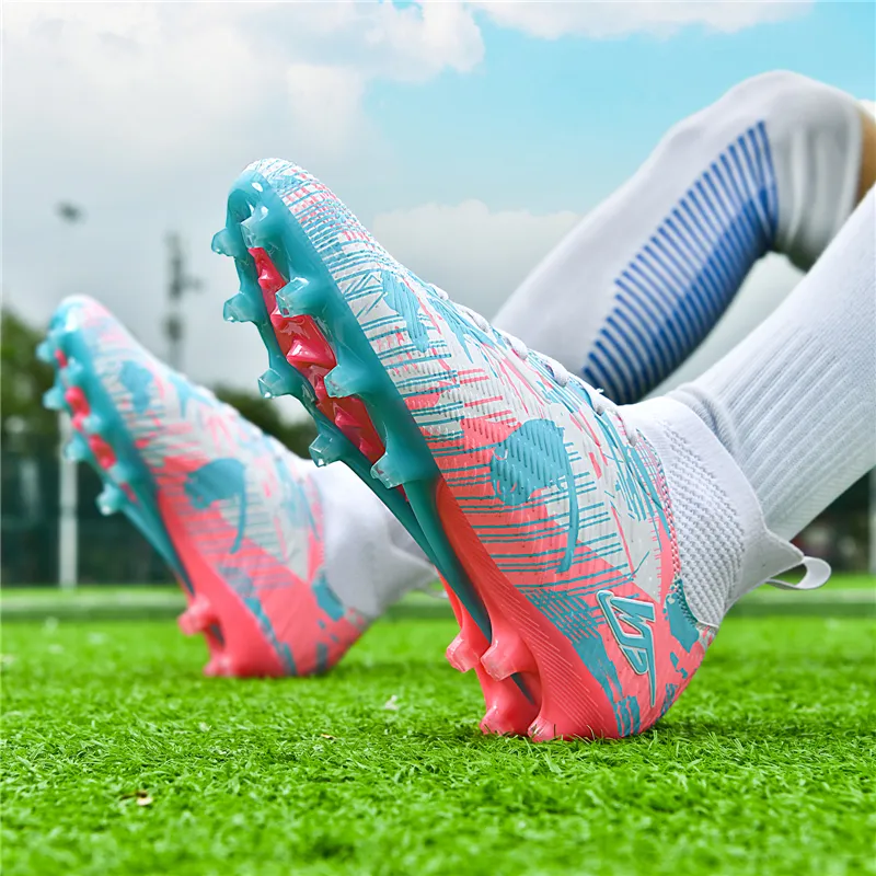 SIMBA'S PRIDE Soft Ground, Natural Ground Anti Slip Wear Resistant Long Studs And Short Studs Soccer Shoes Unisex-23