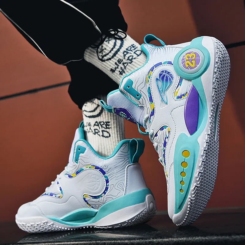 SIMBA'S PRIDE Slip Resistant, Abrasion Resistant, Lightweight High Top Basketball Shoes Unisex-45