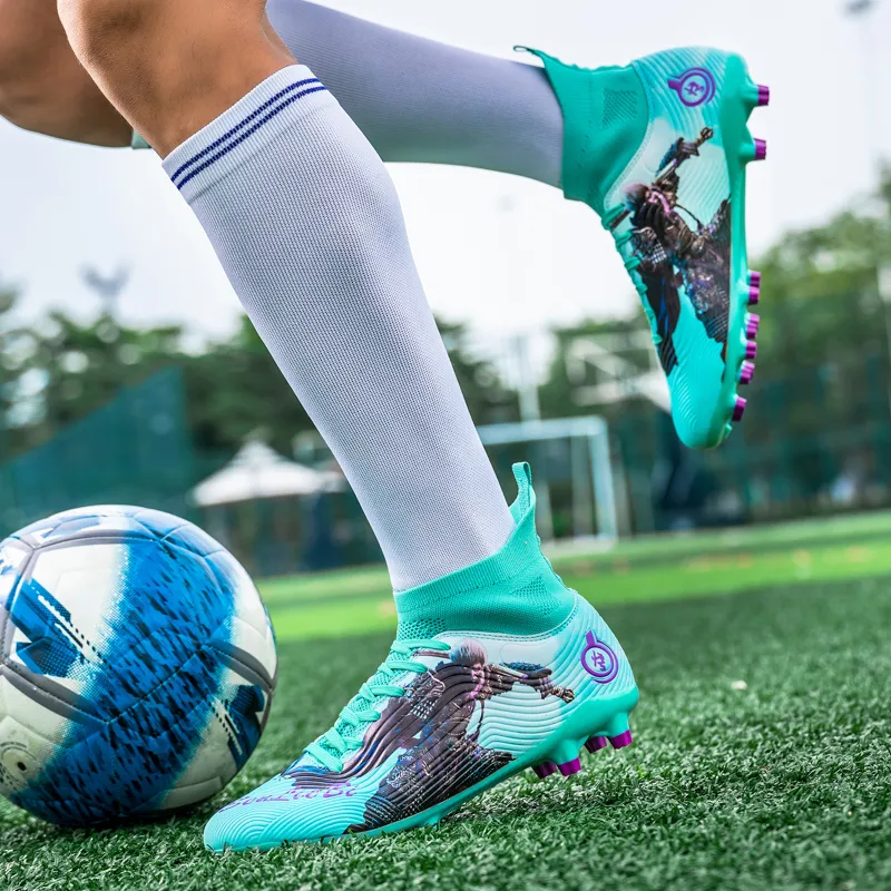 SIMBA'S PRIDE Soft Ground, Natural Ground Anti Slip Wear Resistant Long Studs And Short Studs Soccer Shoes Unisex-4