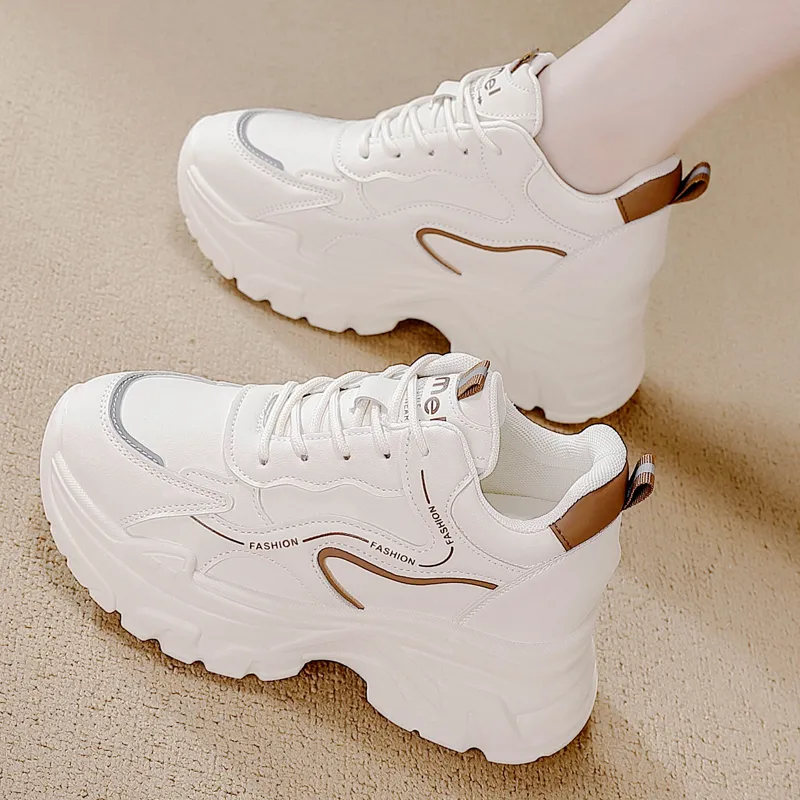 SIMBA'S PRIDE Abrasion Resistant Mid Top Chunky Sneakers Women's-9