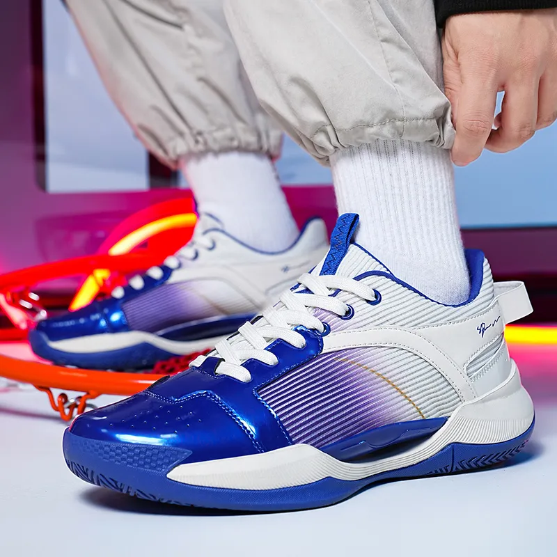 SIMBA'S PRIDE Abrasion Resistant Waterproof And Breathable Low Top Vintage Basketball Shoes Unisex-8