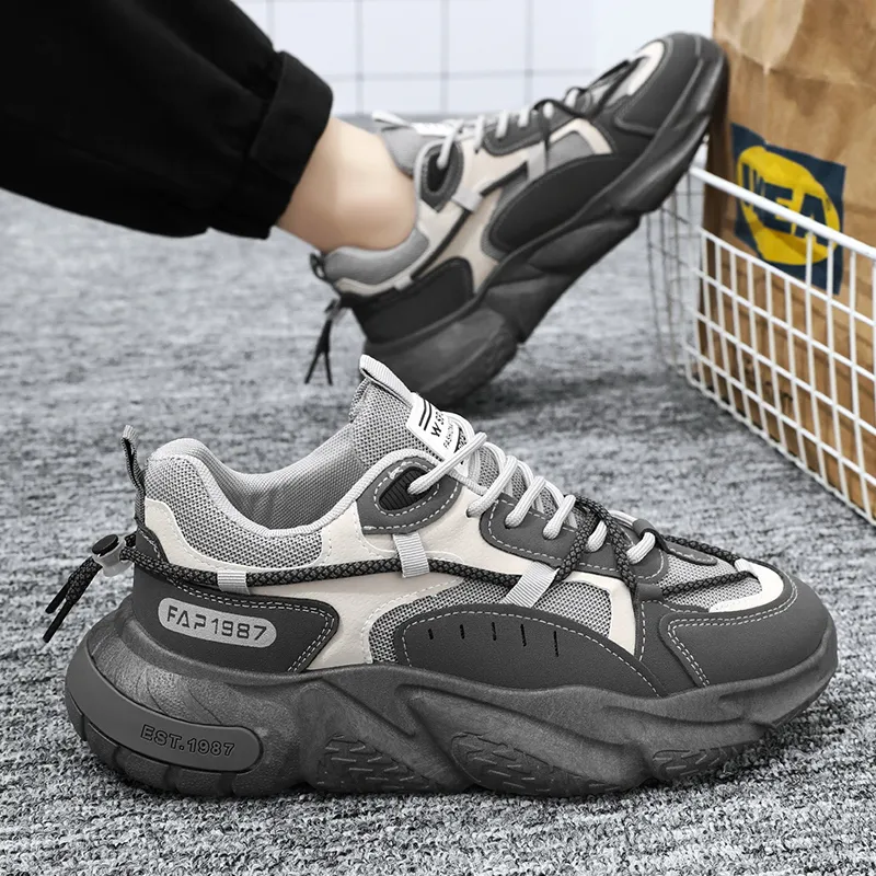 SIMBA'S PRIDE Abrasion Resistant Breathable Low Top Chunky Sneakers Men's-14