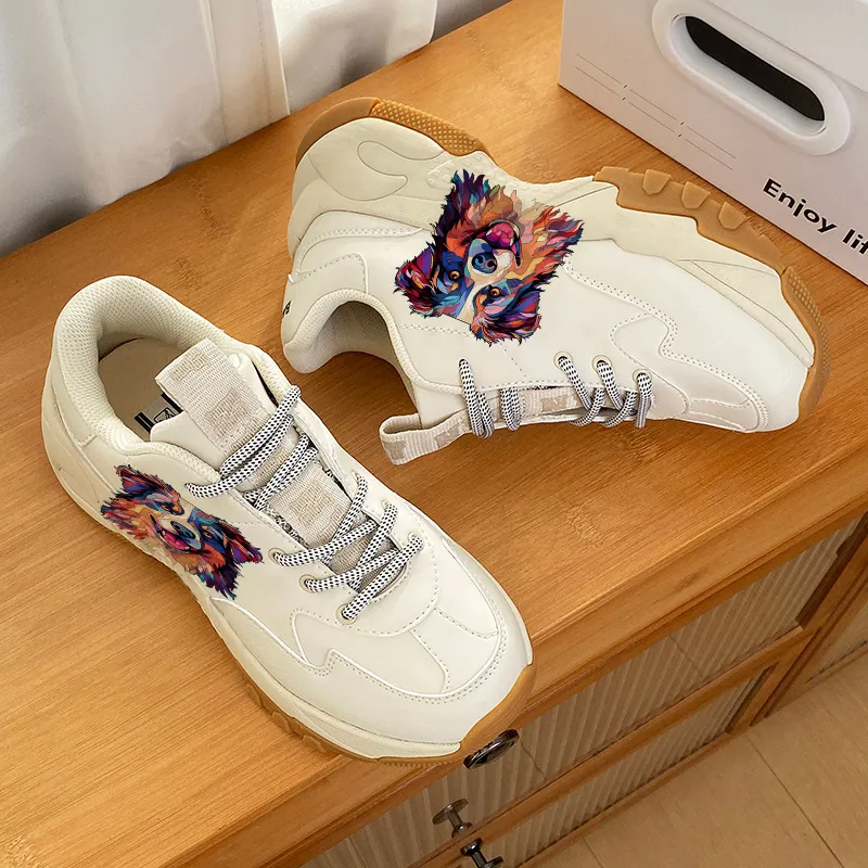 SIMBA'S PRIDE Waterproof And Breathable Low Top Chunky Sneakers Unisex Beige-3
