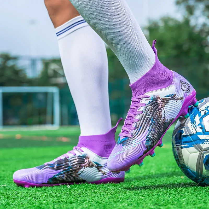 SIMBA'S PRIDE Soft Ground, Natural Ground Anti Slip Wear Resistant Long Studs And Short Studs Soccer Shoes Unisex-17