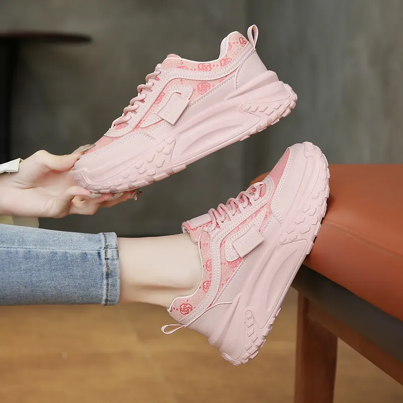 SIMBA'S PRIDE Height Increasing Low Top Chunky Sneakers Women's-2