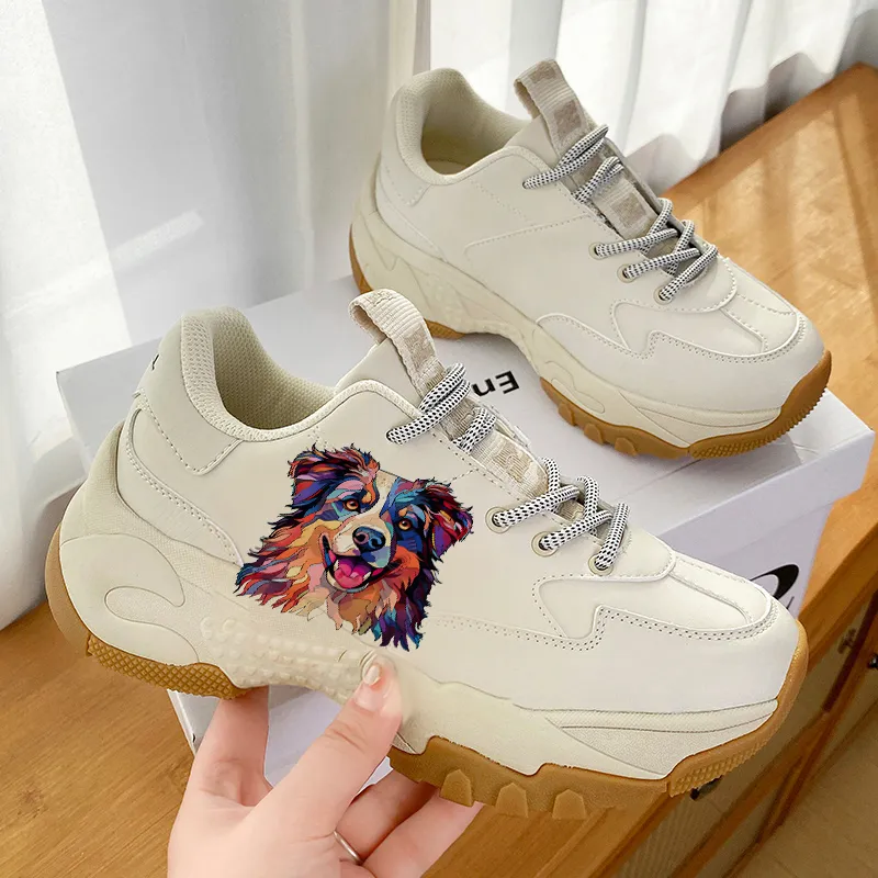 SIMBA'S PRIDE Waterproof And Breathable Low Top Chunky Sneakers Unisex Beige-2