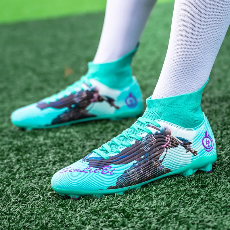 SIMBA'S PRIDE Soft Ground, Natural Ground Anti Slip Wear Resistant Long Studs And Short Studs Soccer Shoes Unisex-2