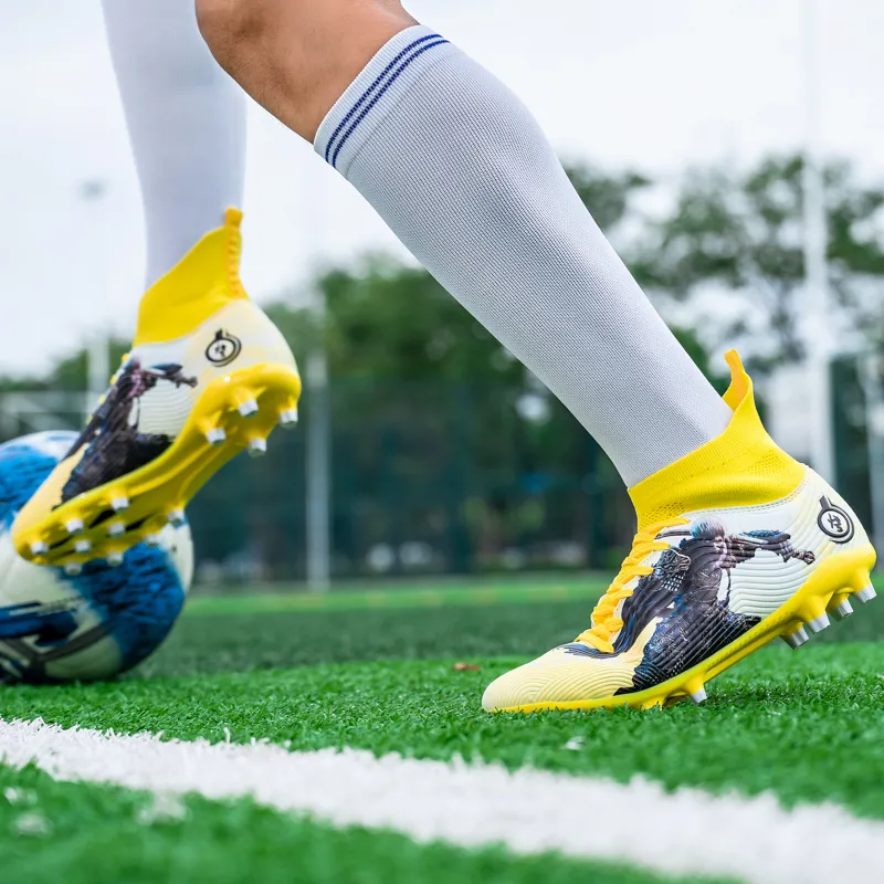 SIMBA'S PRIDE Soft Ground, Natural Ground Anti Slip Wear Resistant Long Studs And Short Studs Soccer Shoes Unisex-8