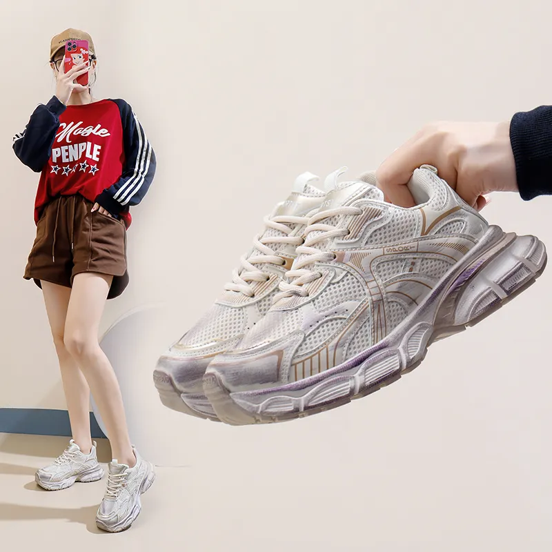 SIMBA'S PRIDE Abrasion Resistant Breathable Chunky Sneakers Women's-13