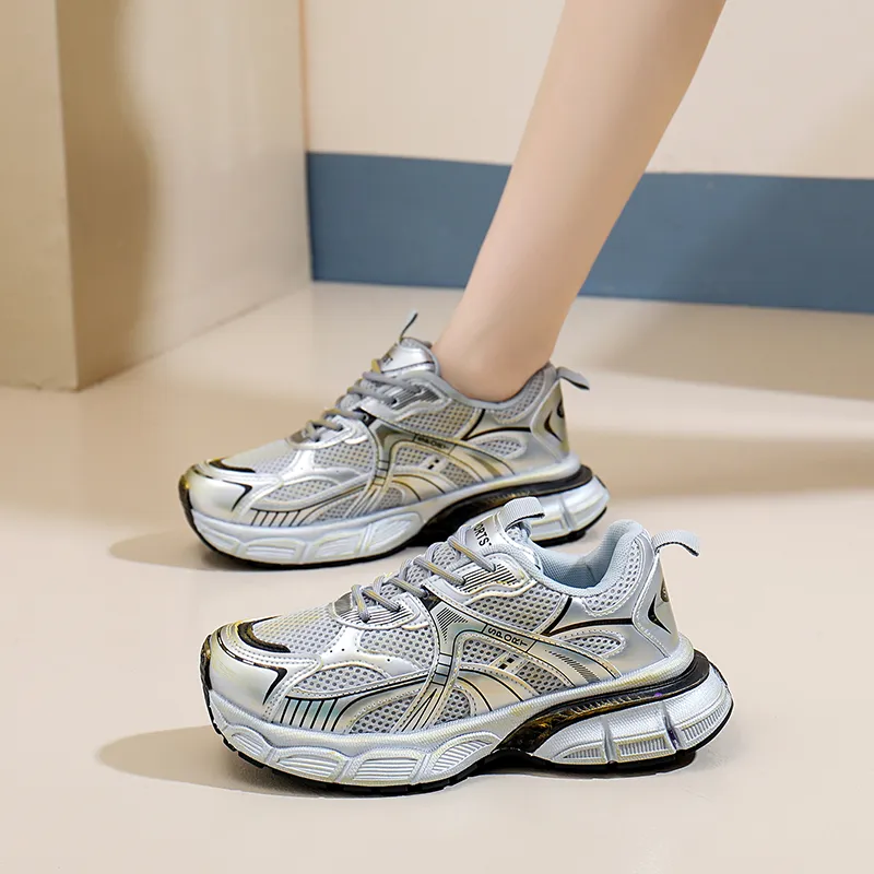 SIMBA'S PRIDE Abrasion Resistant Breathable Chunky Sneakers Women's-19