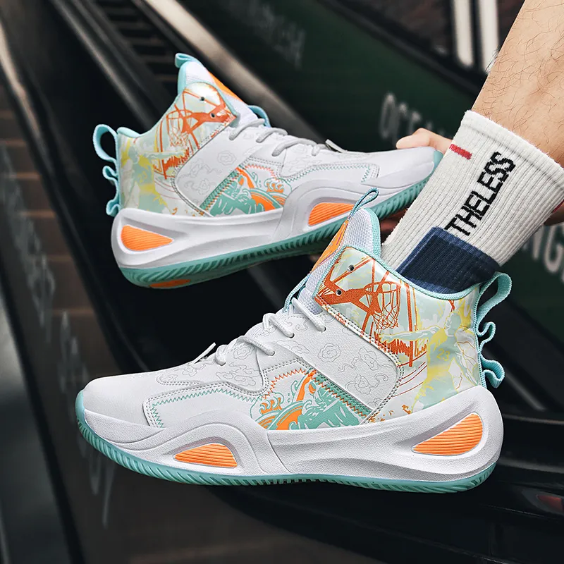 SIMBA'S PRIDE Slip Resistant, Abrasion Resistant, Lightweight High Top Basketball Shoes Unisex-66