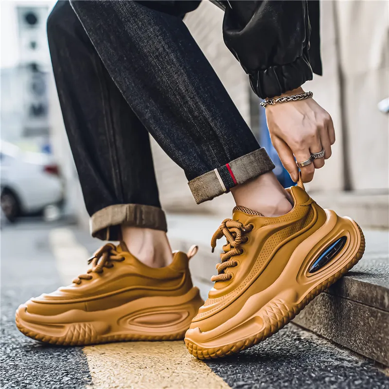 SIMBA'S PRIDE Abrasion Resistant Breathable Height Increasing Chunky Sneakers Men's-11