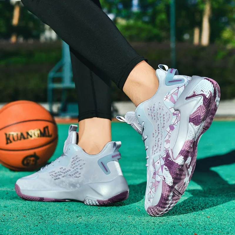 SIMBA'S PRIDE Shock Absorbers With Slip Resistant Features Mid Top Basketball Shoes Men's-12