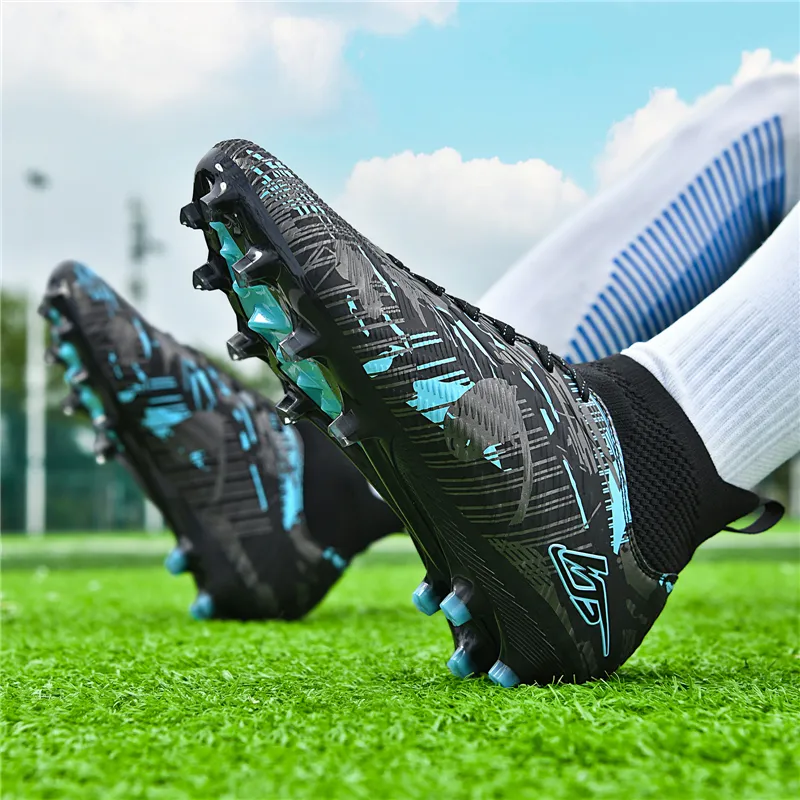 SIMBA'S PRIDE Soft Ground, Natural Ground Anti Slip Wear Resistant Long Studs And Short Studs Soccer Shoes Unisex-32