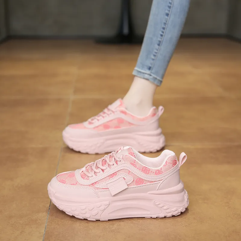 SIMBA'S PRIDE Height Increasing Low Top Chunky Sneakers Women's-1