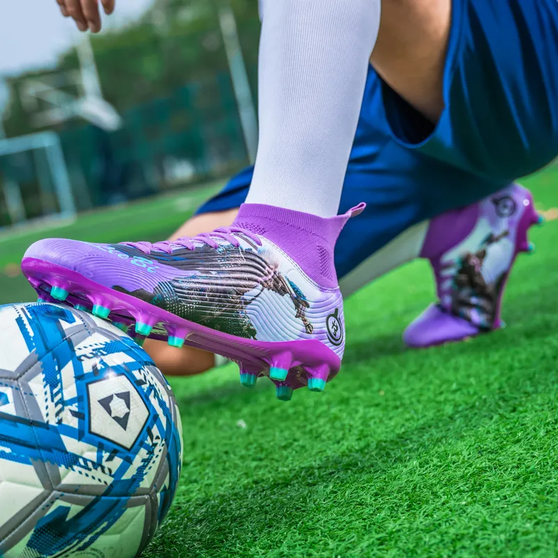SIMBA'S PRIDE Soft Ground, Natural Ground Anti Slip Wear Resistant Long Studs And Short Studs Soccer Shoes Unisex-19