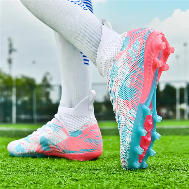 SIMBA'S PRIDE Soft Ground, Natural Ground Anti Slip Wear Resistant Long Studs And Short Studs Soccer Shoes Unisex-24