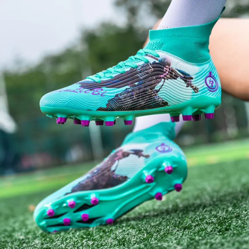 SIMBA'S PRIDE Soft Ground, Natural Ground Anti Slip Wear Resistant Long Studs And Short Studs Soccer Shoes Unisex-3