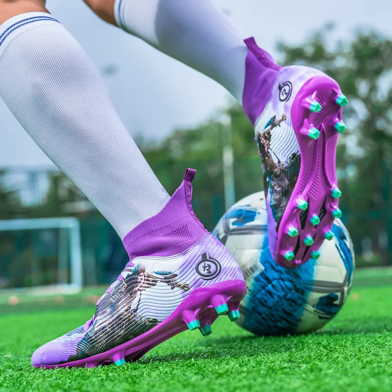 SIMBA'S PRIDE Soft Ground, Natural Ground Anti Slip Wear Resistant Long Studs And Short Studs Soccer Shoes Unisex-18