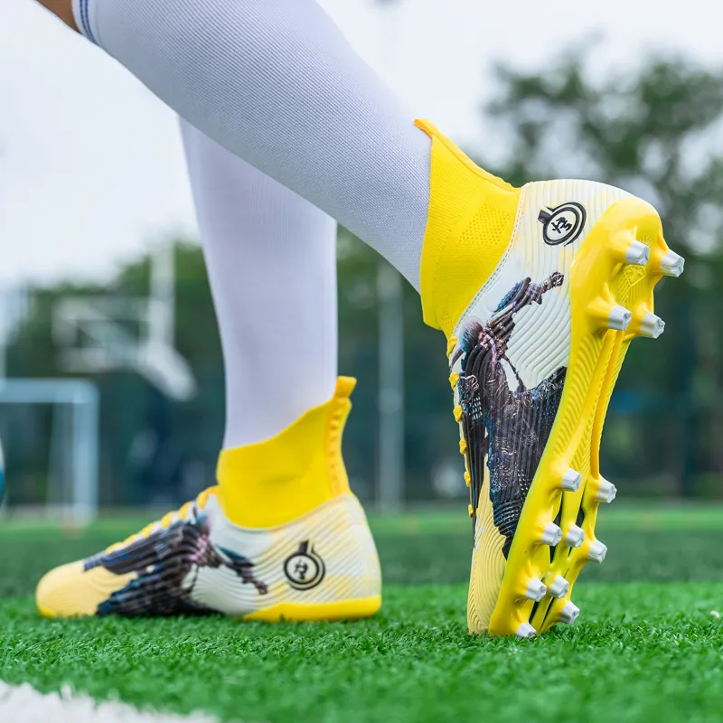 SIMBA'S PRIDE Soft Ground, Natural Ground Anti Slip Wear Resistant Long Studs And Short Studs Soccer Shoes Unisex-6