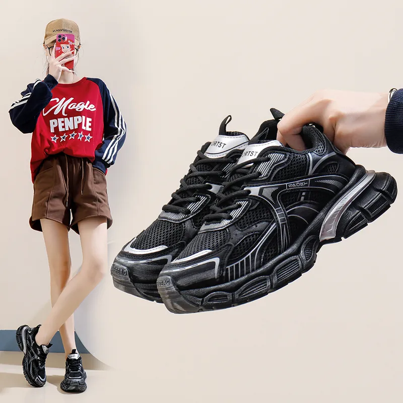 SIMBA'S PRIDE Abrasion Resistant Breathable Chunky Sneakers Women's-4