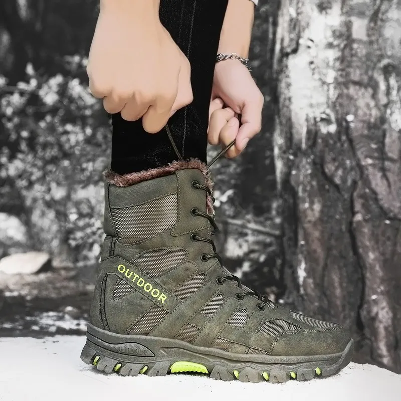 SIMBA'S PRIDE Fleece Lined Thermal Waterproof Snow Boots Men's-8
