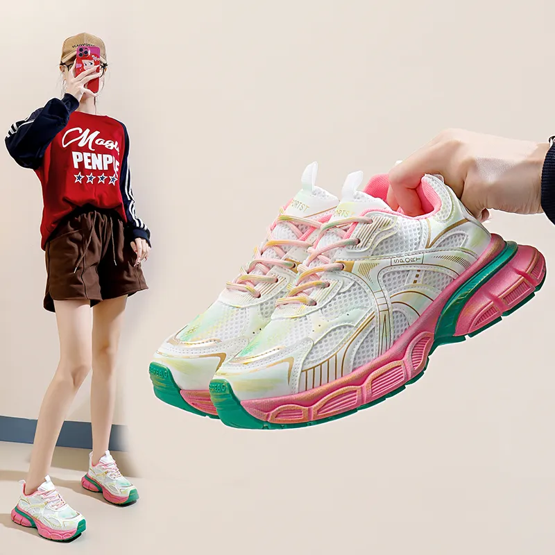 SIMBA'S PRIDE Abrasion Resistant Breathable Chunky Sneakers Women's-6