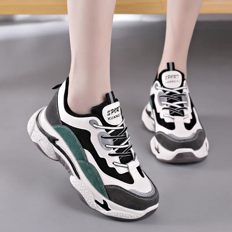SIMBA'S PRIDE Abrasion Resistant Breathable Low Top Chunky Sneakers Women's-2