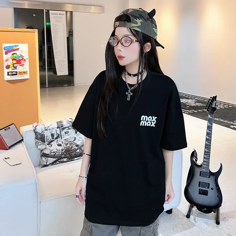 SFSAPABL Drop Shoulder Sleeve T Shirt Women's-22