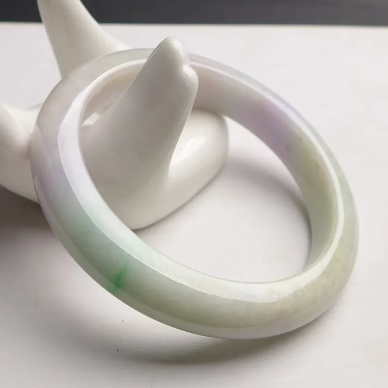 Fei Yan Glutinous Jade Jadeite Bangles Women's-3