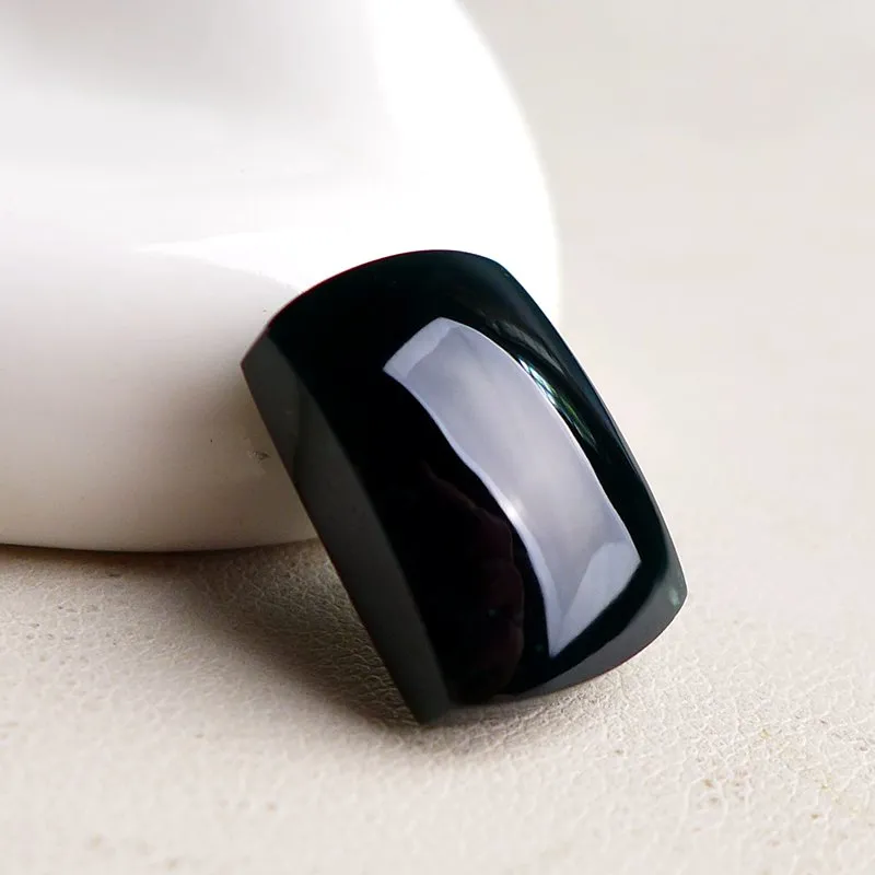 Fei Yan Glutinous Jade Egg Shaped Outer Unisex-3