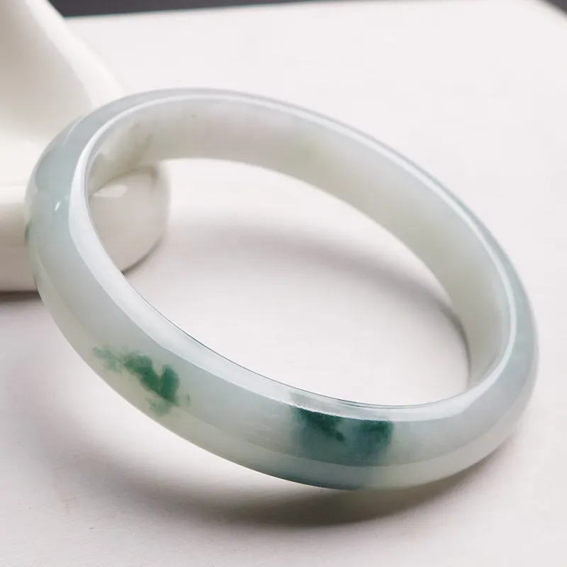 Fei Yan Glutinous Jade Jadeite Bangles Women's-1
