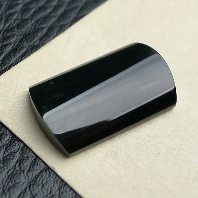 Fei Yan Glutinous Jade Jadeite Ring Face Unisex-3