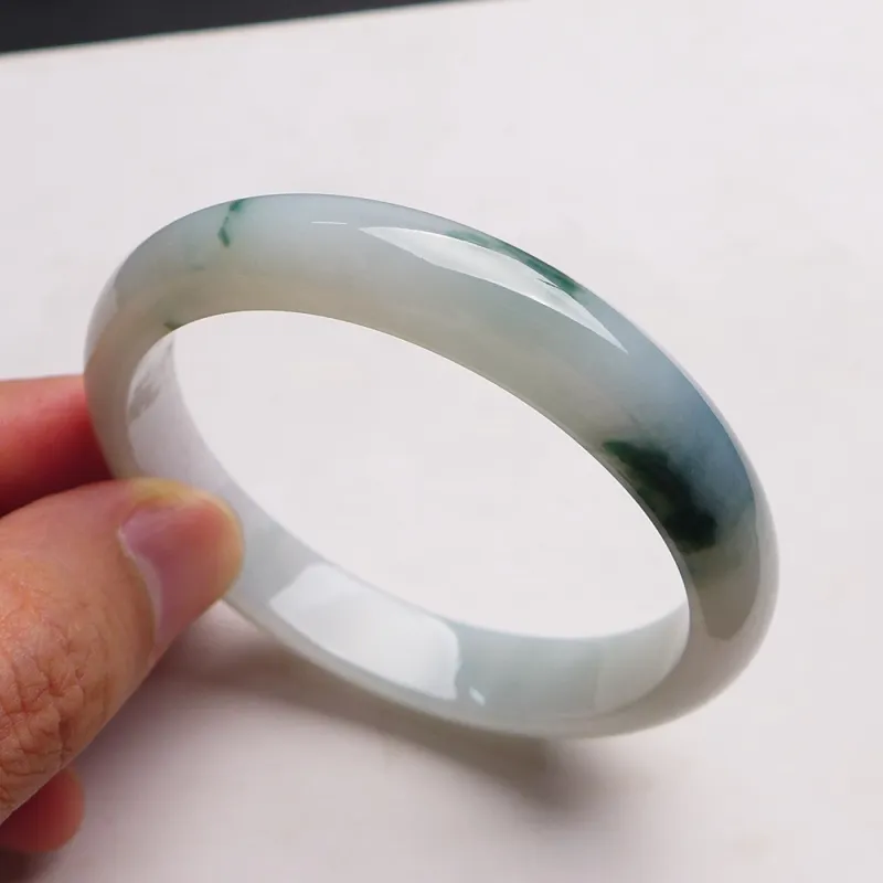 Fei Yan Glutinous Jade Jadeite Bangles Women's-3