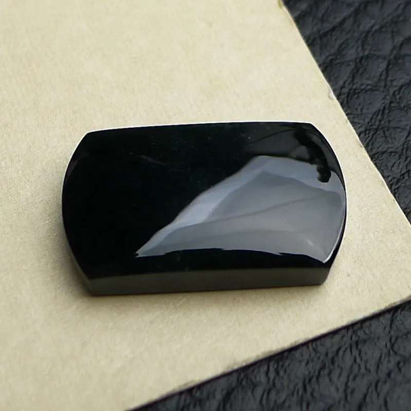 Fei Yan Glutinous Jade Jadeite Ring Face Unisex-2
