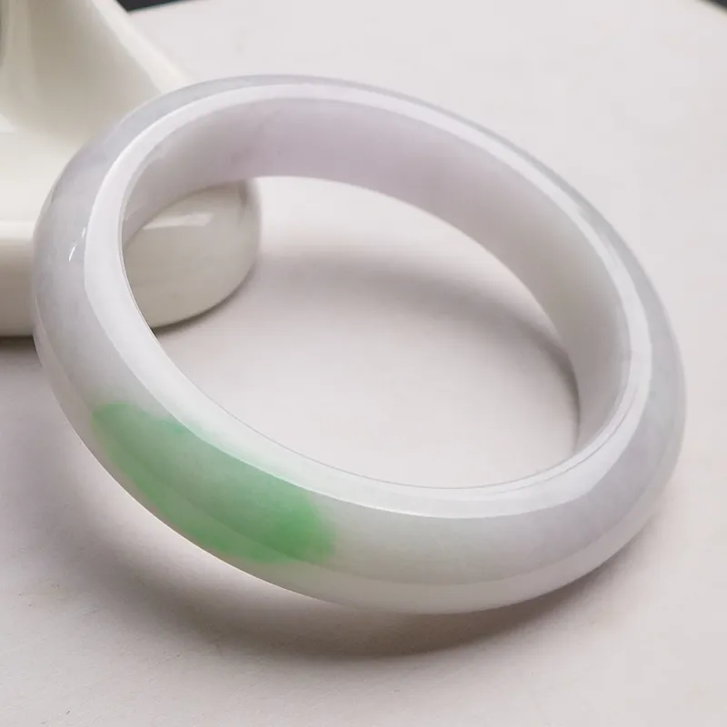 Fei Yan Glutinous Jade Jadeite Bangles Women's-2