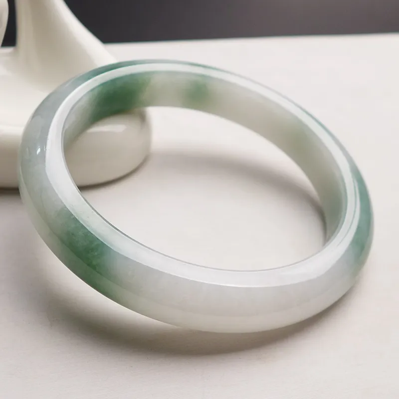 Fei Yan Glutinous Jade Jadeite Bangles Women's-1
