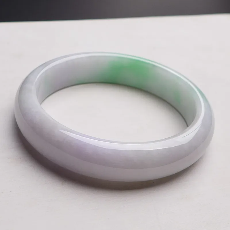 Fei Yan Glutinous Jade Jadeite Bangles Women's-4