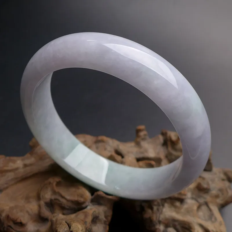 Fei Yan Glutinous Jade Jadeite Bangles Women's-2