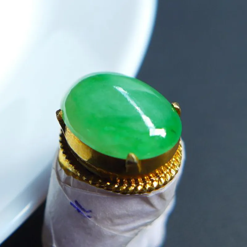 Fei Yan Glutinous Jade Ring Face Unisex-3