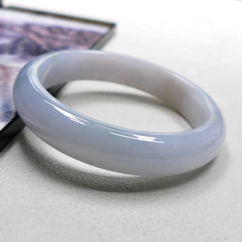 Fei Yan Glutinous Jade Jadeite Bangles Women's-3