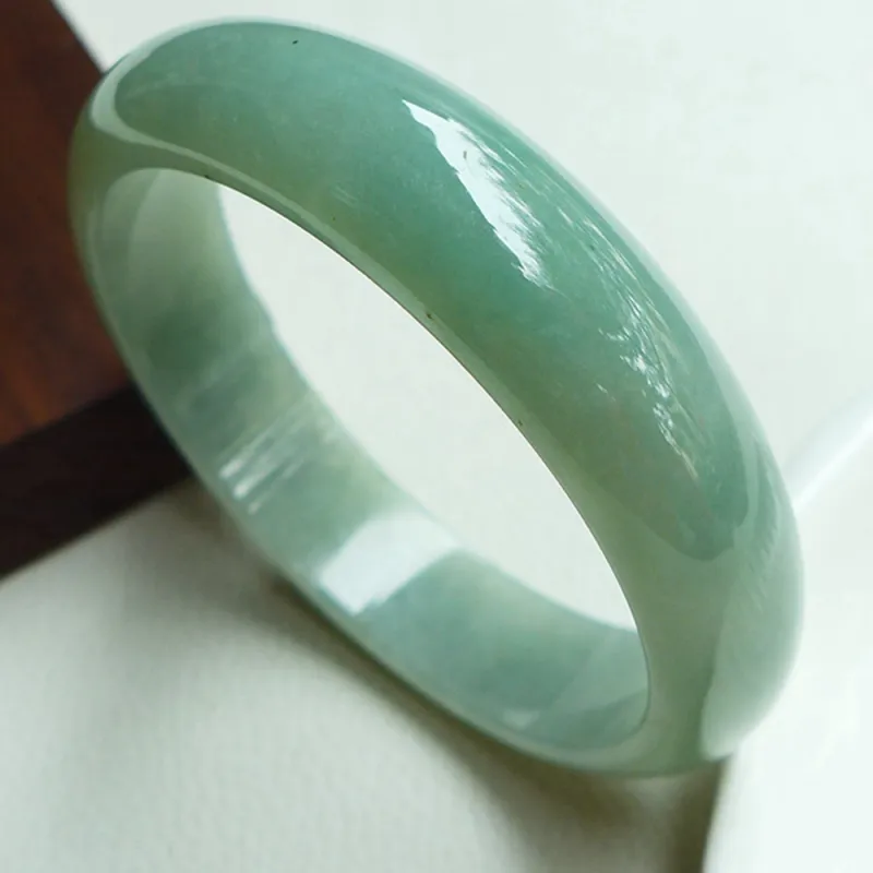 Fei Yan Glutinous Jade Jadeite Bangles Women's-1