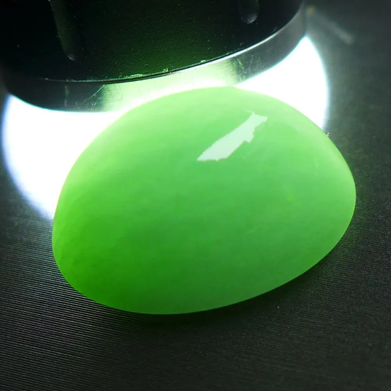 Fei Yan Glutinous Jade Jadeite Ring Face Unisex-3