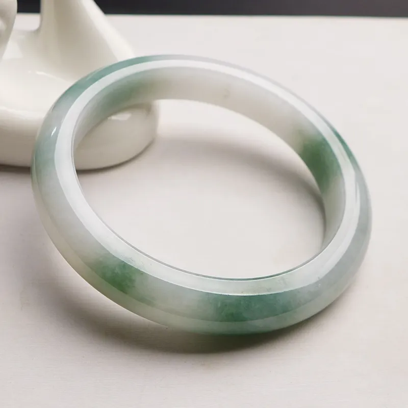 Fei Yan Glutinous Jade Jadeite Bangles Women's-3